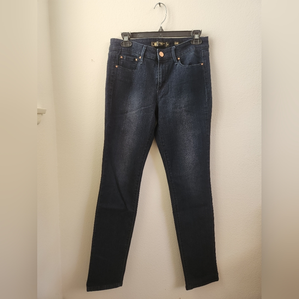 Kardashian Jeans Kim Curvy Skinny Dark Wash Denim Blue Jeans Size 8